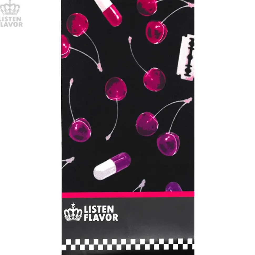 LISTEN FLAVOR Cherry Knee-High Socks