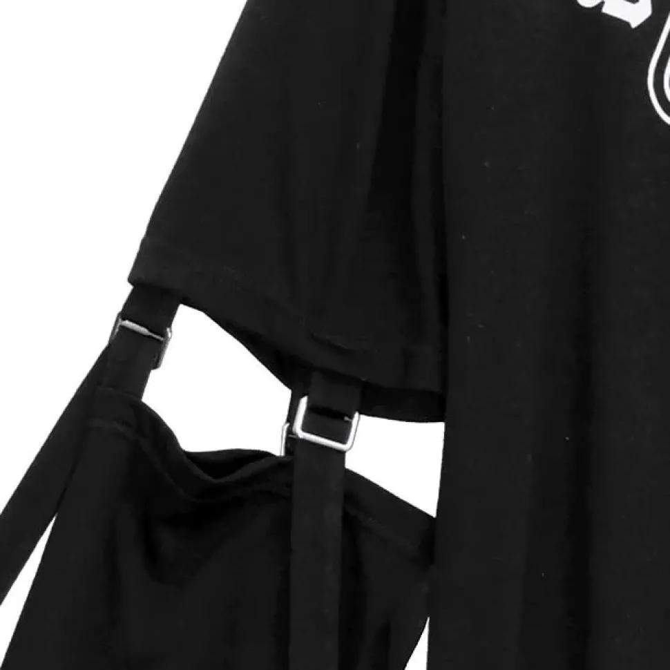 LISTEN FLAVOR Danger Cat 2-Way Cut Hoodie