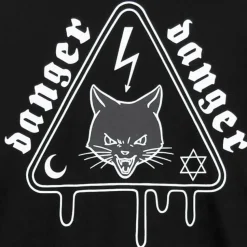 LISTEN FLAVOR Danger Cat 2-Way Cut Hoodie