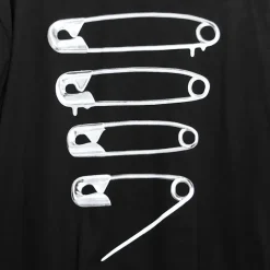 LISTEN FLAVOR Dangerous Safety Pin Separate Sleeve Hoodie