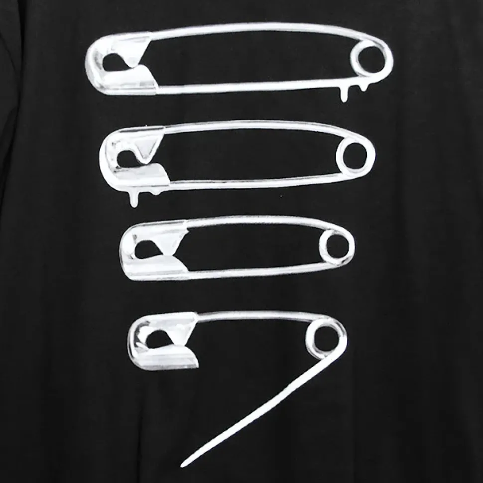 LISTEN FLAVOR Dangerous Safety Pin Separate Sleeve Hoodie