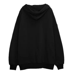 LISTEN FLAVOR Dark Cross Studded Hoodie