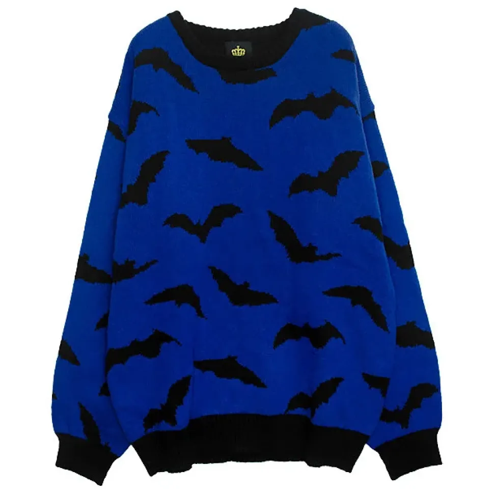 LISTEN FLAVOR Dark Night Bat Knit
