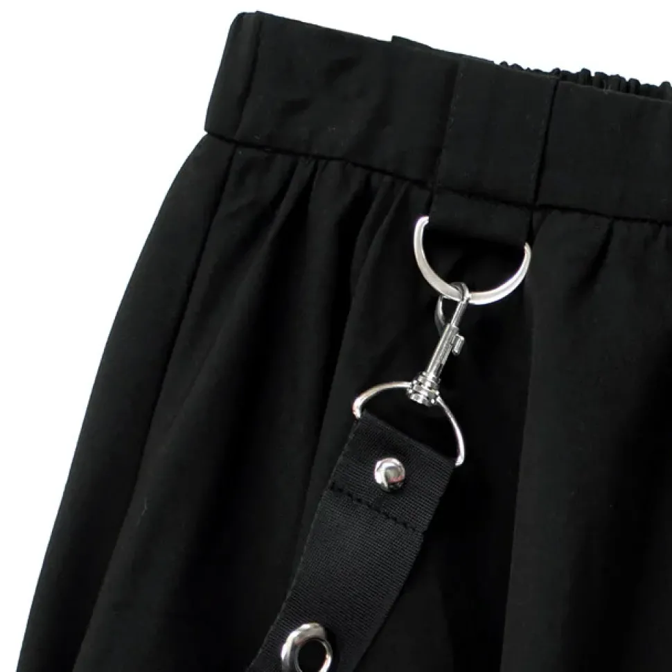 LISTEN FLAVOR Dark Nights Hemline Maxi Skirt