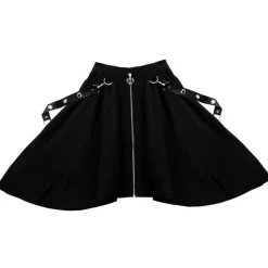 LISTEN FLAVOR Dark Nights Hemline Maxi Skirt