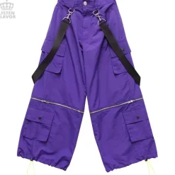 LISTEN FLAVOR Detachable Cargo Pants w/ Suspenders