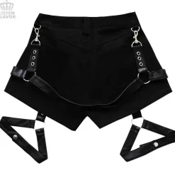 LISTEN FLAVOR Detachable Harness Garter Belt Shorts L
