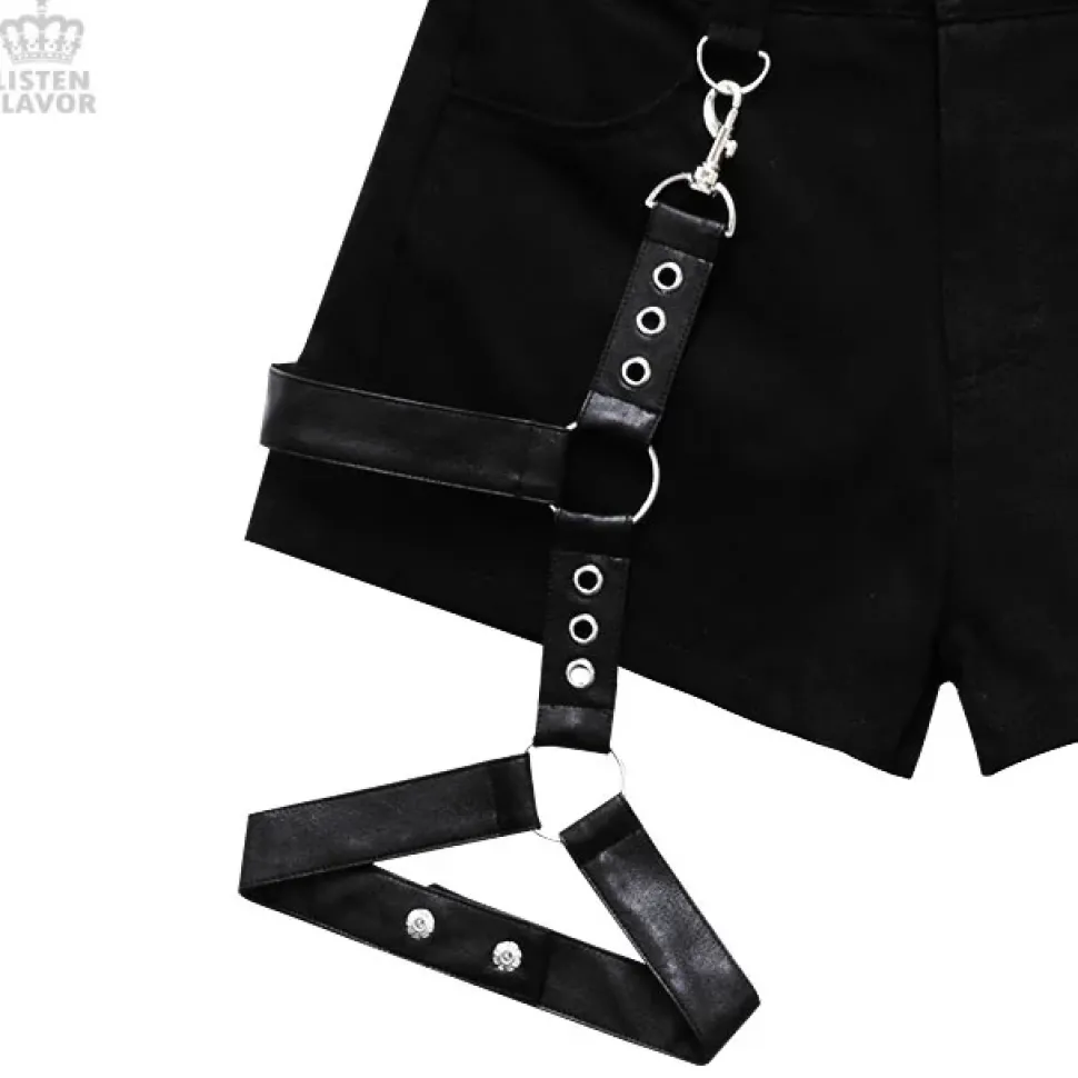 LISTEN FLAVOR Detachable Harness Garter Belt Shorts L
