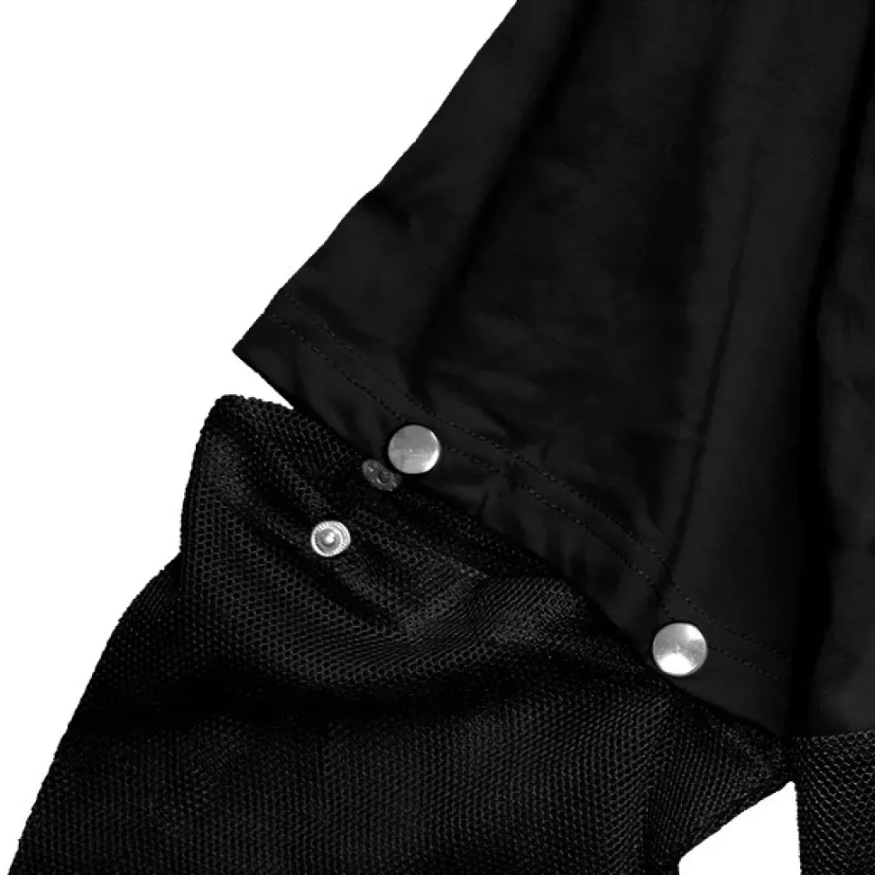 LISTEN FLAVOR Devil Heart 2-Way Mesh Hoodie