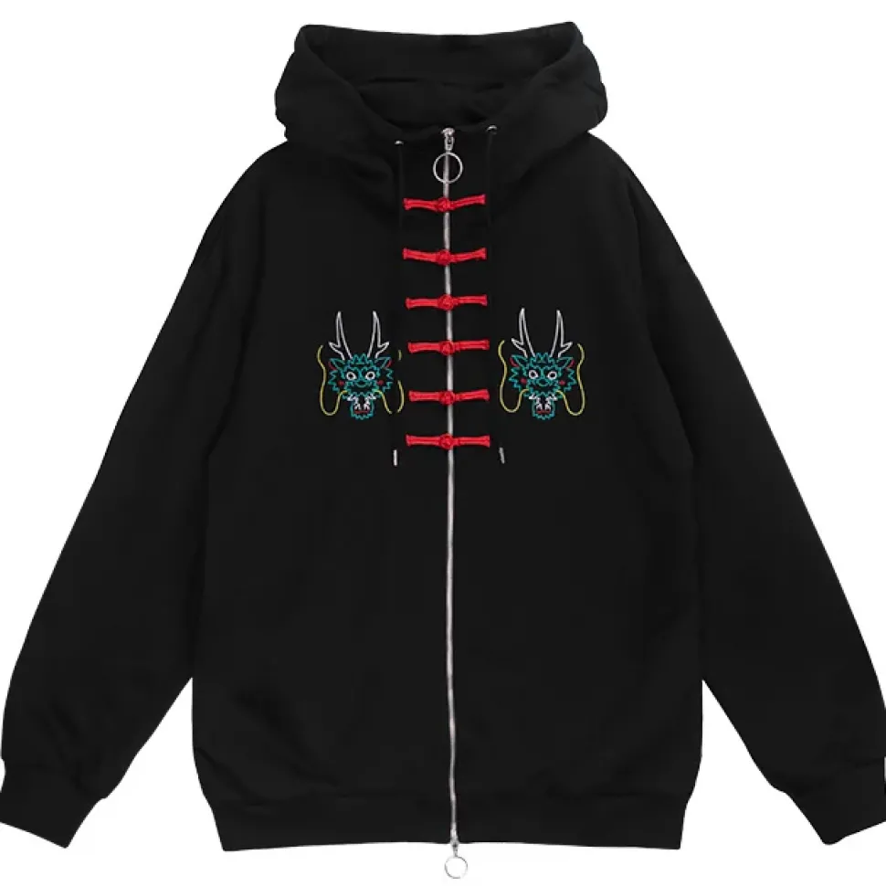 LISTEN FLAVOR Dragon China Zip Hoodie