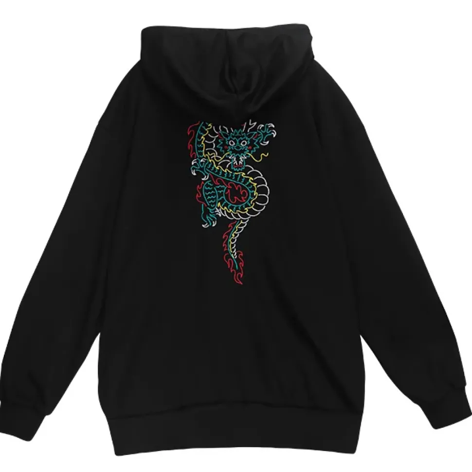 LISTEN FLAVOR Dragon China Zip Hoodie