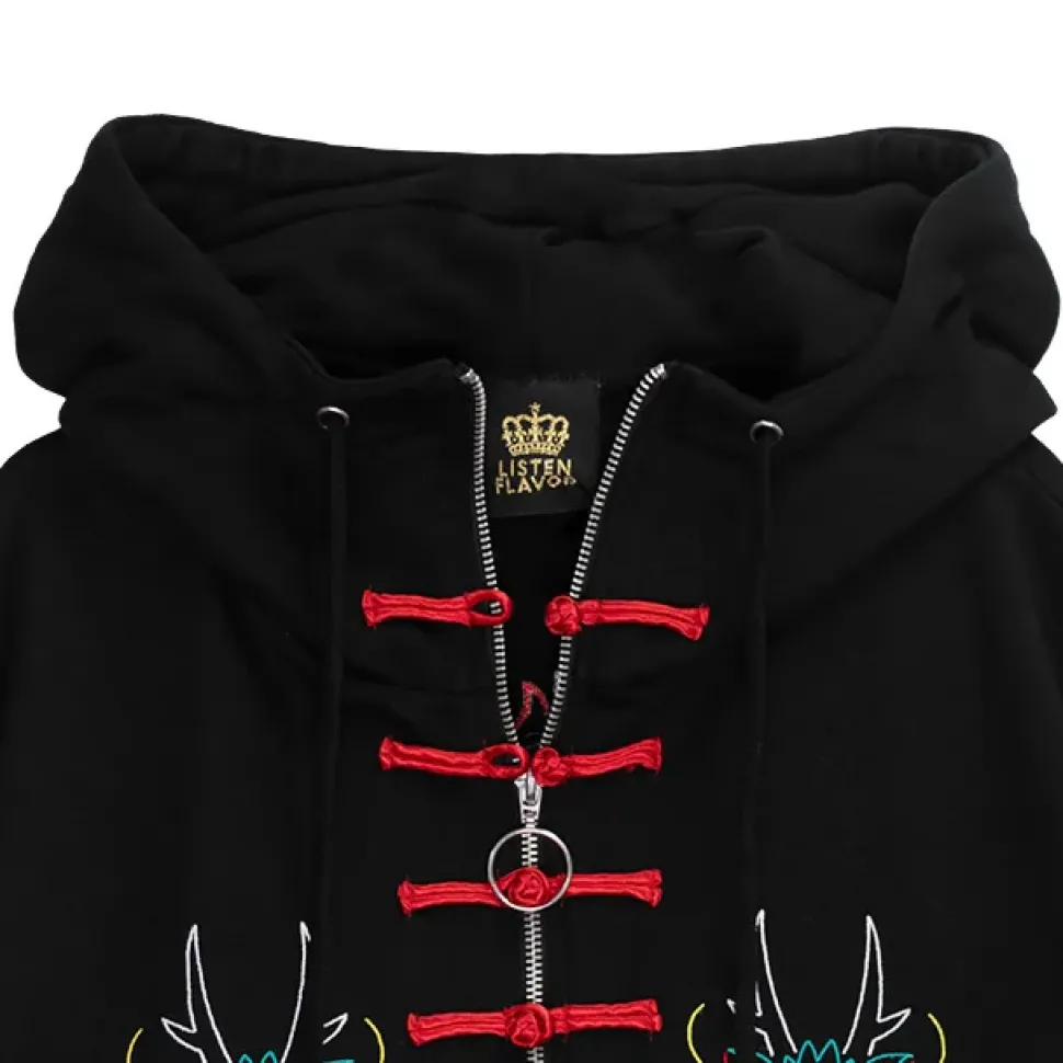 LISTEN FLAVOR Dragon China Zip Hoodie