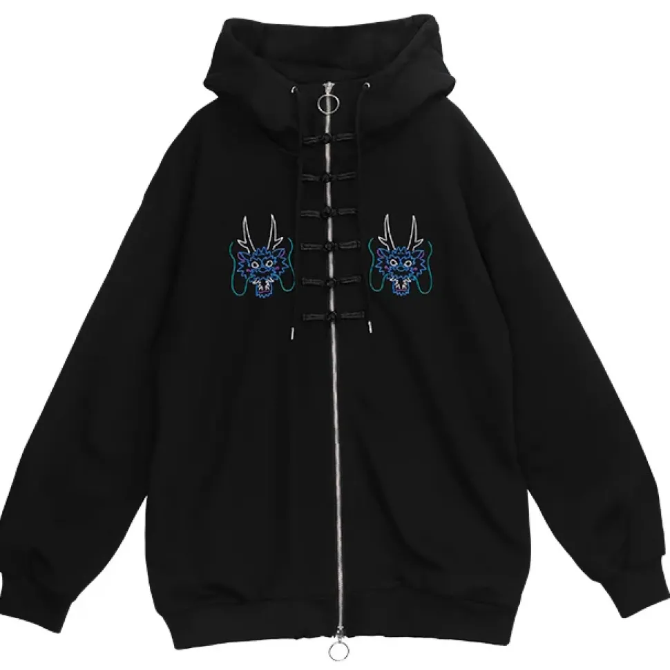 LISTEN FLAVOR Dragon China Zip Hoodie