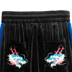 LISTEN FLAVOR Dragon Velour Track Pants