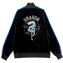 LISTEN FLAVOR Dragon Velour Track Jacket