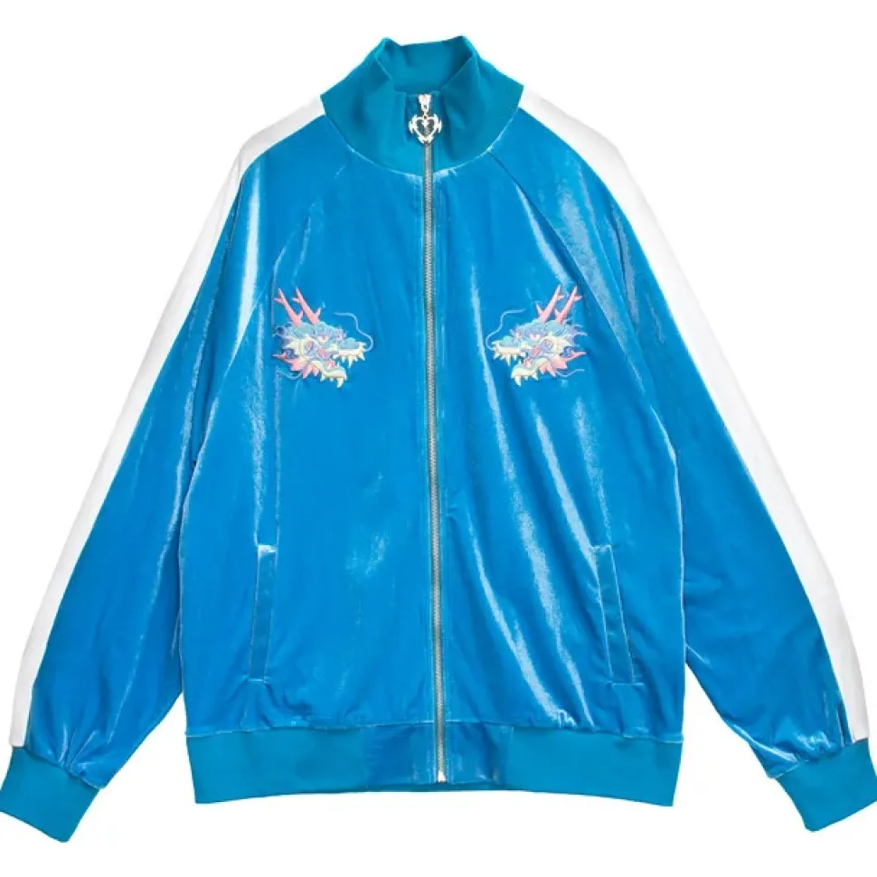 LISTEN FLAVOR Dragon Velour Track Jacket