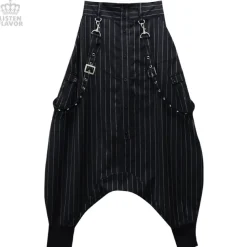 LISTEN FLAVOR Drape Sarouel Pants w/ Suspenders