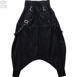 LISTEN FLAVOR Drape Sarouel Pants w/ Suspenders