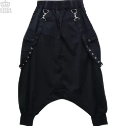 LISTEN FLAVOR Drape Sarouel Pants w/ Suspenders