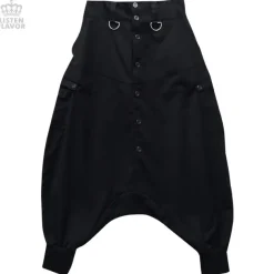 LISTEN FLAVOR Drape Sarouel Pants w/ Suspenders