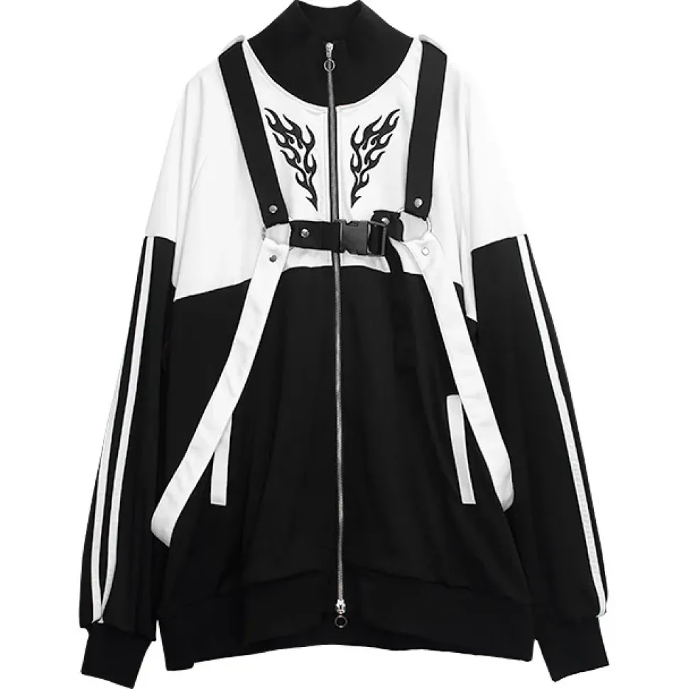 LISTEN FLAVOR Fallen Angel's Harness Jersey Black x White