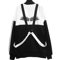 LISTEN FLAVOR Fallen Angel's Harness Jersey Black x White