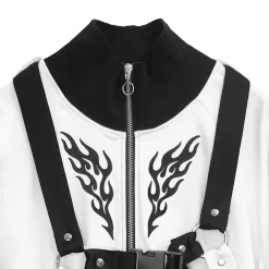 LISTEN FLAVOR Fallen Angel's Harness Jersey Black x White