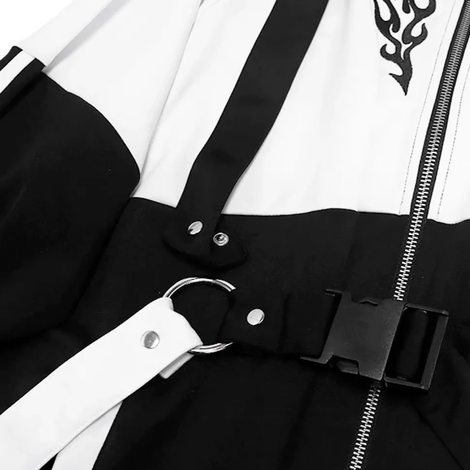 LISTEN FLAVOR Fallen Angel's Harness Jersey Black x White