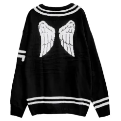 LISTEN FLAVOR Fallen Angel's Melty Line Knit Top