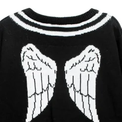 LISTEN FLAVOR Fallen Angel's Melty Line Knit Top