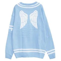 LISTEN FLAVOR Fallen Angel's Melty Line Knit Top