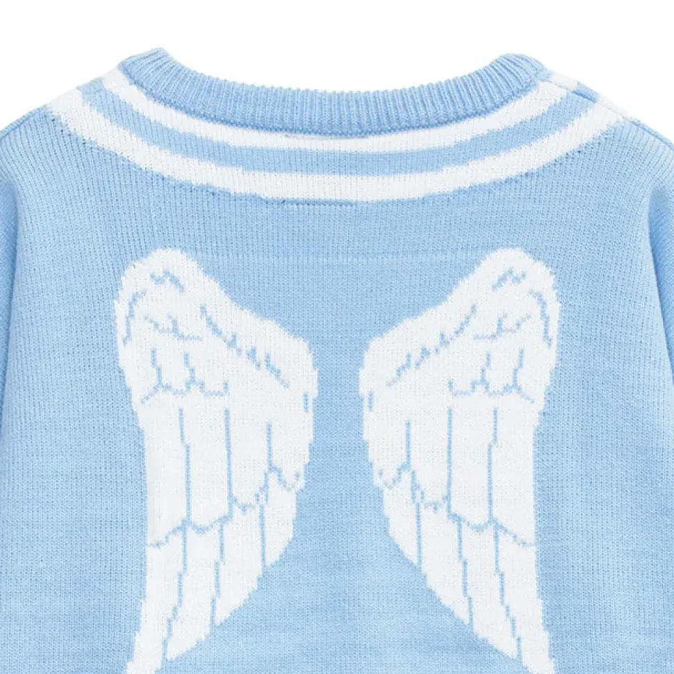 LISTEN FLAVOR Fallen Angel's Melty Line Knit Top