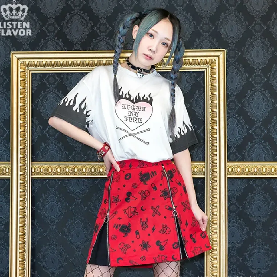 LISTEN FLAVOR Fiery Heart Cutsew