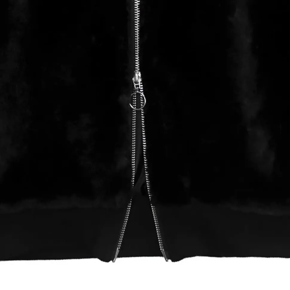 LISTEN FLAVOR Fire Heart Cat Ear Boa Blouson