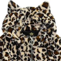 LISTEN FLAVOR Fire Heart Cat Ear Boa Blouson