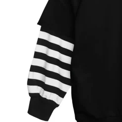 LISTEN FLAVOR Flame Eye Layered-Style Hoodie