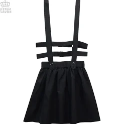 LISTEN FLAVOR Flared Skirt w/ Harness Belt