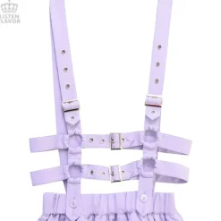 LISTEN FLAVOR Flared Skirt w/ Harness Belt