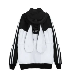 LISTEN FLAVOR From the Mirai Bunny Ear Jersey Hoodie