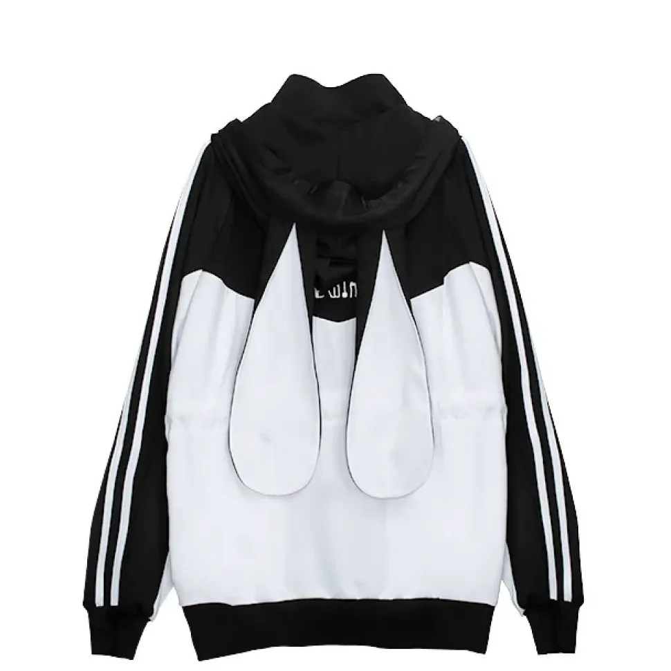 LISTEN FLAVOR From the Mirai Bunny Ear Jersey Hoodie