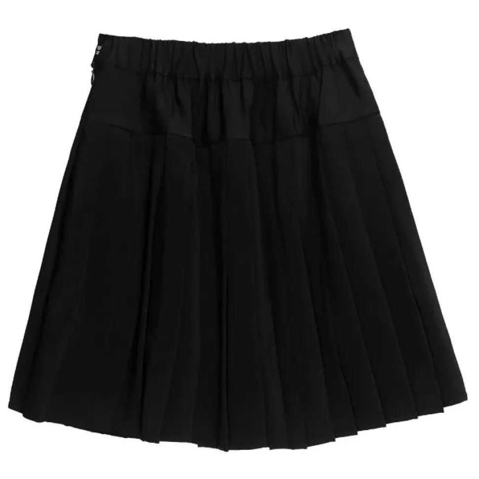LISTEN FLAVOR Front Chain Pleated Skirt
