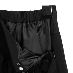 LISTEN FLAVOR Front Chain Pleated Skirt