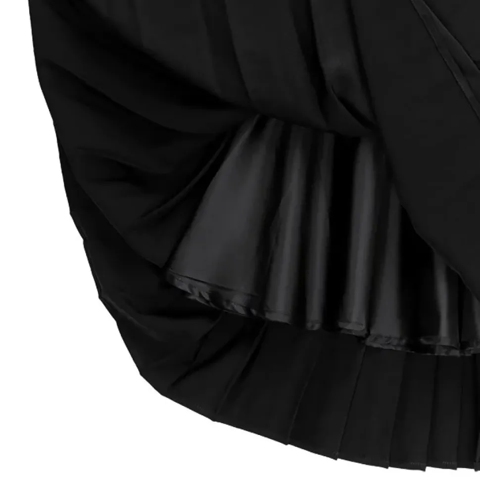 LISTEN FLAVOR Front Chain Pleated Skirt