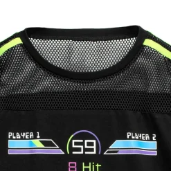 LISTEN FLAVOR Gaming Mesh Switching Top Black