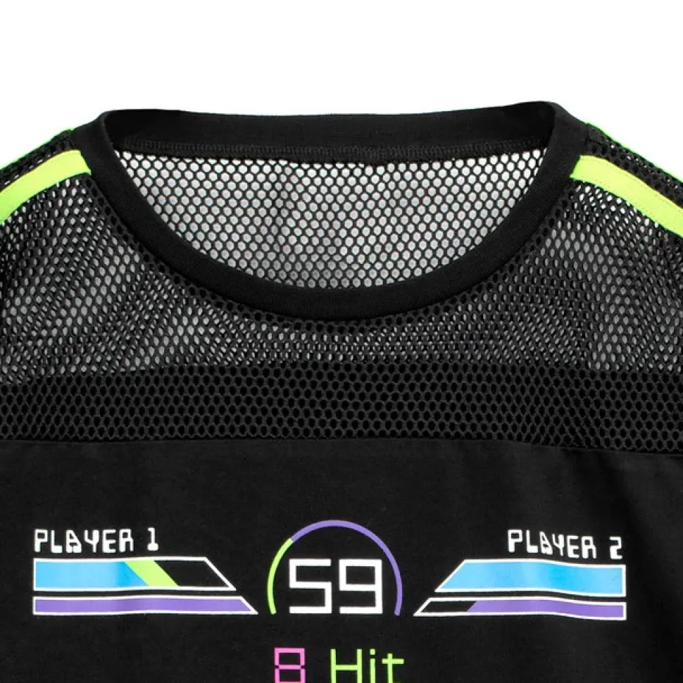 LISTEN FLAVOR Gaming Mesh Switching Top Black