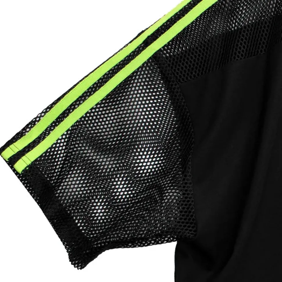 LISTEN FLAVOR Gaming Mesh Switching Top Black