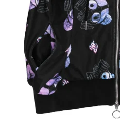 LISTEN FLAVOR Gas Mask Bear Zip Hoodie