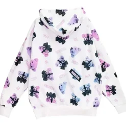 LISTEN FLAVOR Gas Mask Bear Zip Hoodie