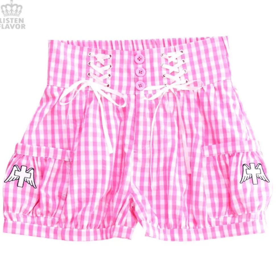 LISTEN FLAVOR Gathered Shorts