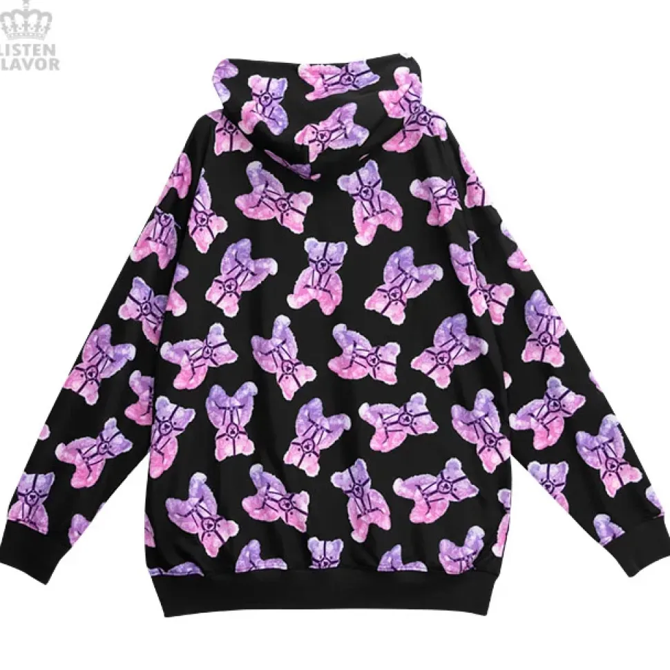 LISTEN FLAVOR Harness Bear Pullover Hoodie